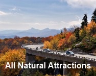 All of the natural attractions in Western North Carolina