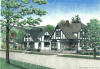 Biltmore Village, pen and ink drawing by Lee James Pantas