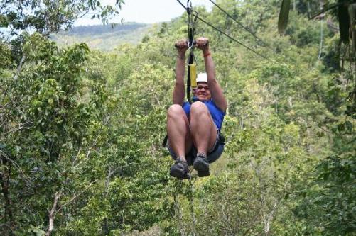 Zip line rides in Western North Carolina