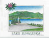 Lake Junaluska, pen & ink drawing by Lee James Pantas