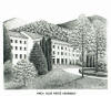 Lee Hall, YMCA Blue Ridge Assmbly, pen & ink drawing by Lee James Pantas