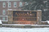 Appalachain State University sign