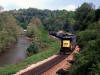 CSX Railroad approaching Spruce Pine North Carolina