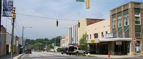 Downtown Lenoir, photograph by Seth Gaines