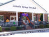 Connelly Springs NC town hall decorated for fall festival